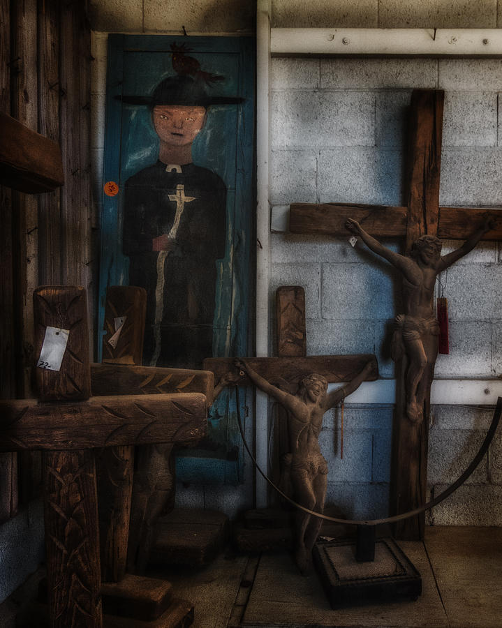 More creepy crosses at Cave Creek Photograph by Gary Warnimont