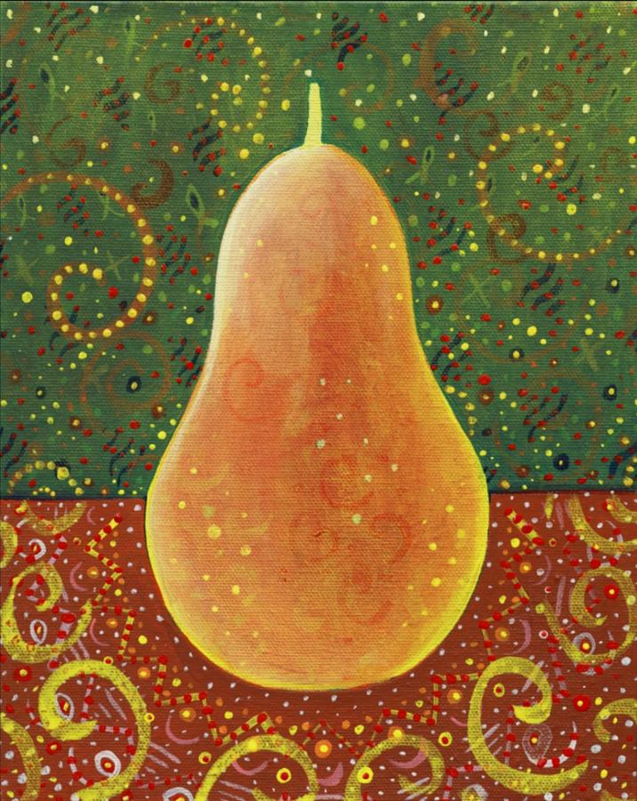 More Than A Pear Painting by Helena Tiainen