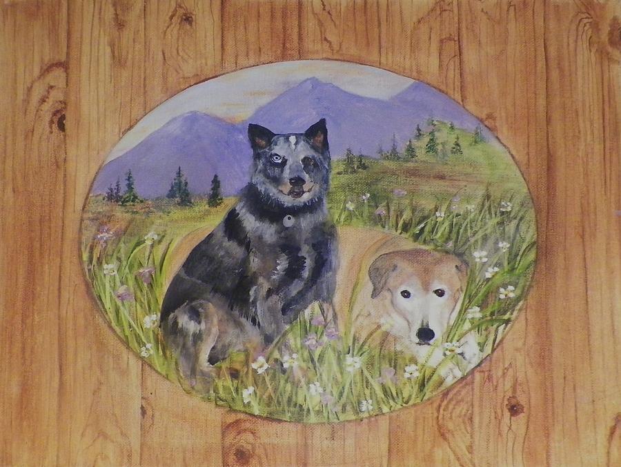 Morgan and Rocky Painting by Teri Merrill