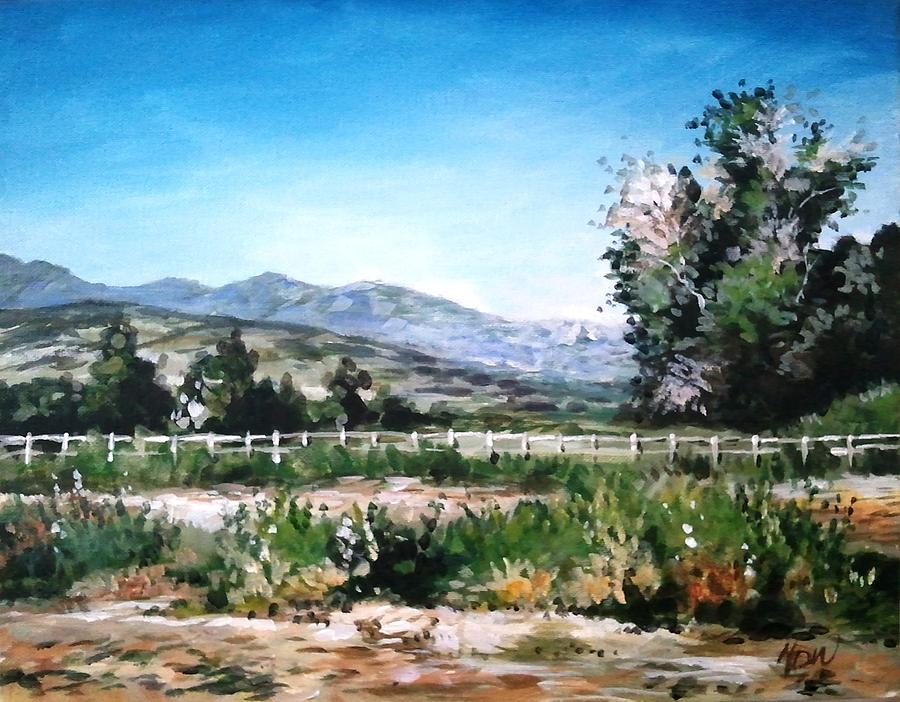 Morgan Farm Painting by Mike Worthen