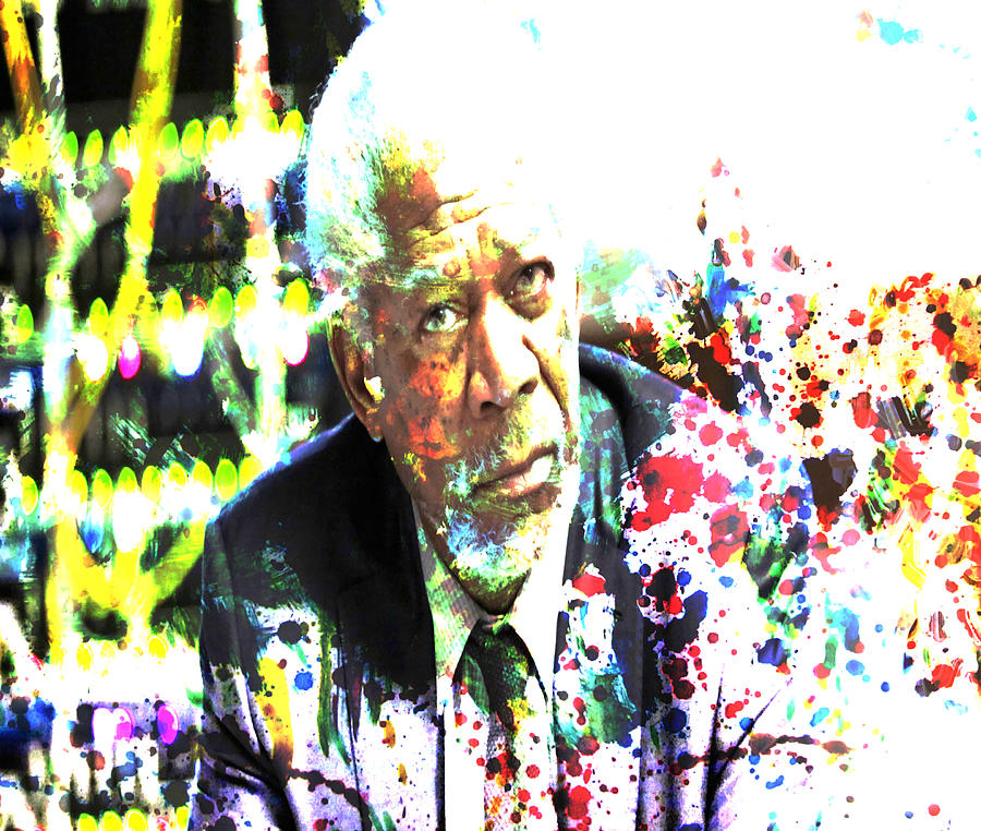Morgan Freeman Painting by Brian Reaves