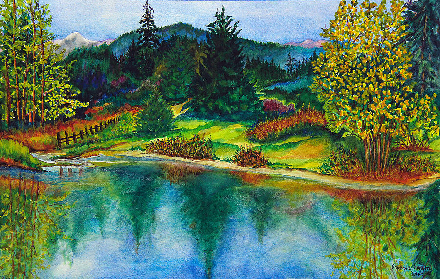 Morgan Pond - Eden Valley Painting by Dorothea  Morgan