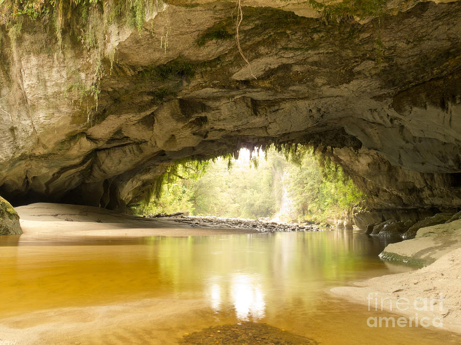 Moria Gate Arch In Opara Basin On South Island In Nz Photograph