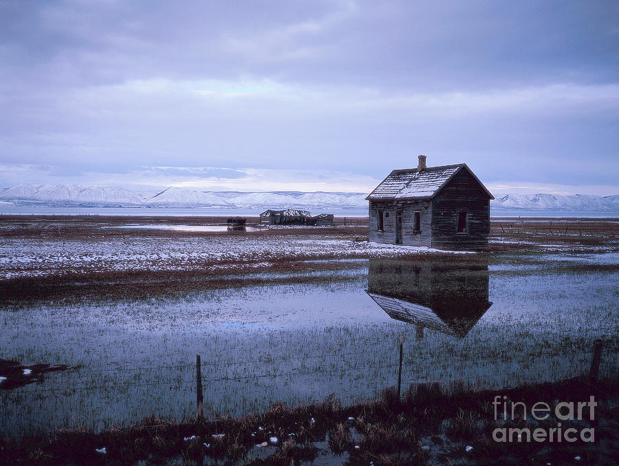 Mormon Pioneer Cabin On Lake Photograph by Adam Sylvester