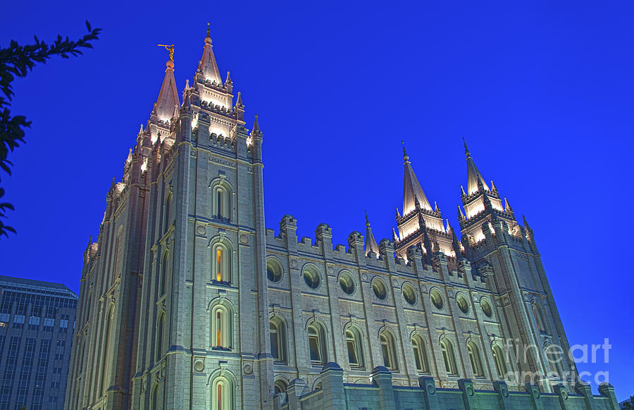 Mormon Temple, Utah Photograph by Bill Bachmann