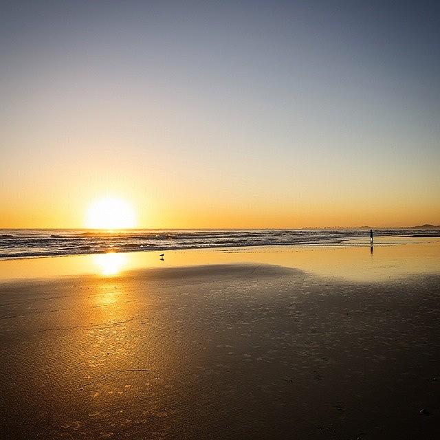 Australia Photograph - Morning All, Beach Sunrise On The by David Bostock Photography