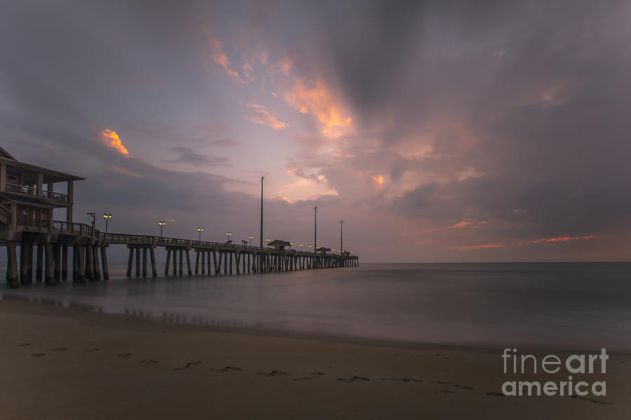 Morning at Jennette Pier Photograph by Dan Friend