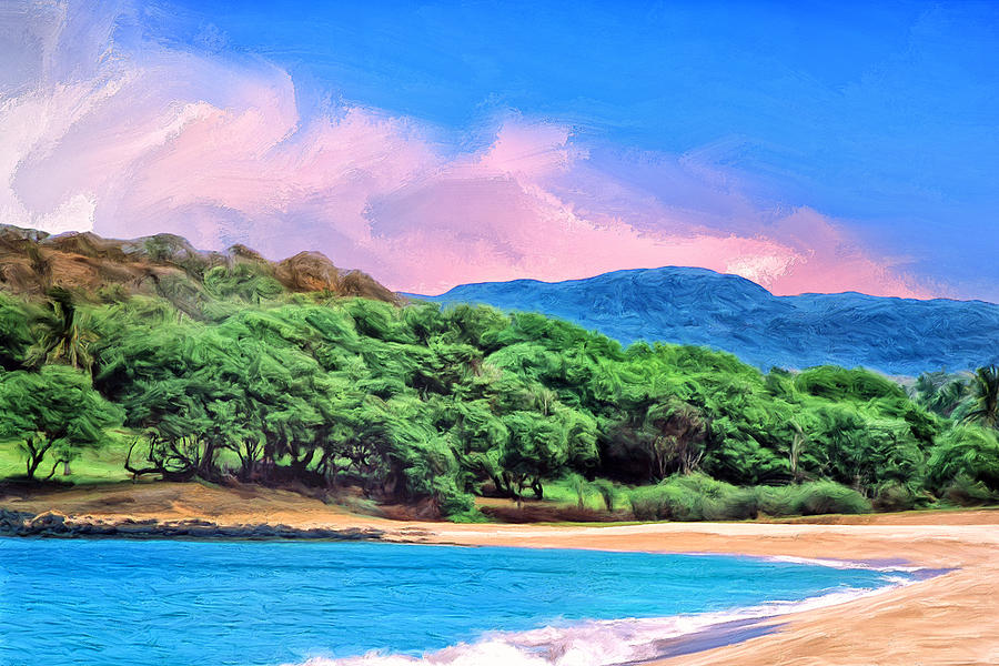Paradise Painting - Morning at Papohaku Beach  by Dominic Piperata