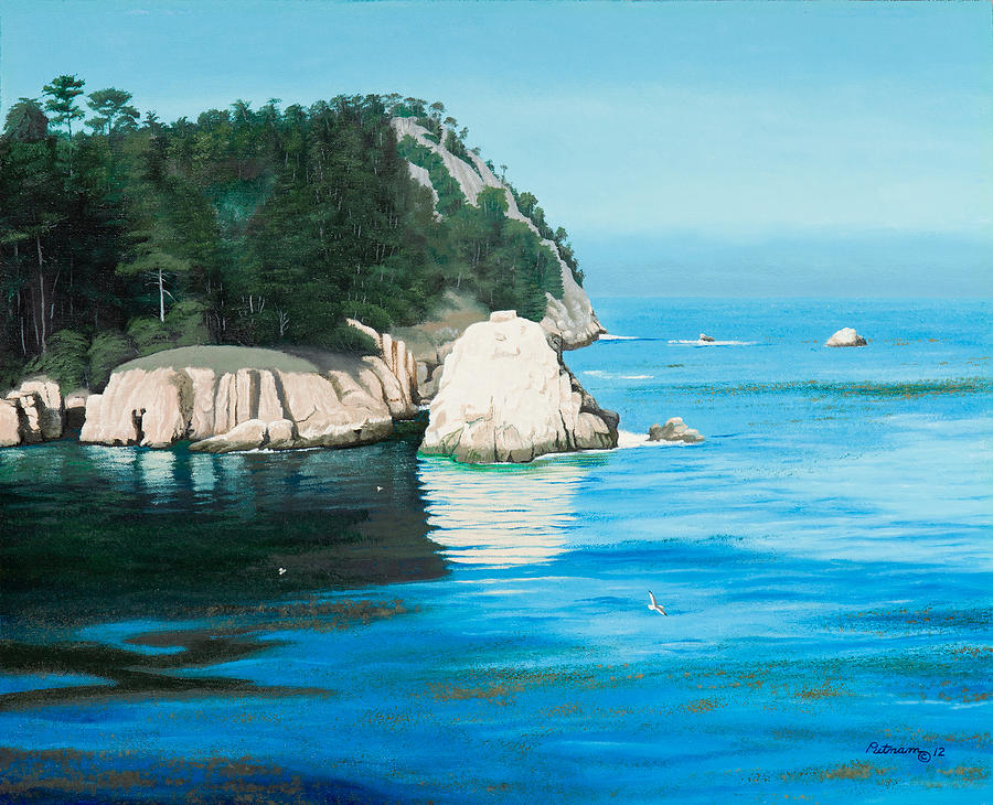 Point Lobos Painting - Morning at Point Lobos #2 by Michael Putnam
