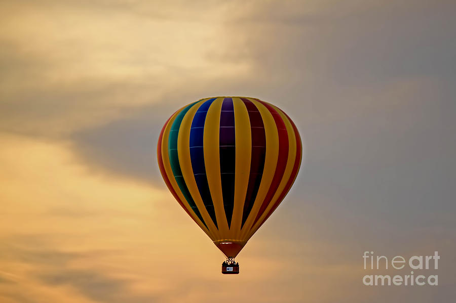 Maine Photograph - Morning  Balloonist by Brenda Giasson
