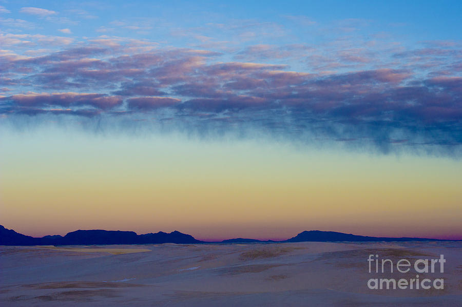 Morning Begins in White Sands Photograph by Sandra Bronstein