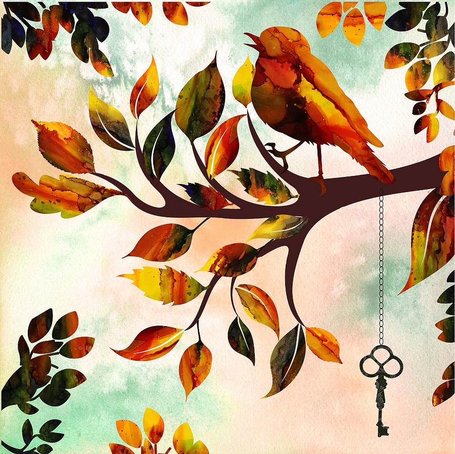 Morning Bird Painting by Lilia D
