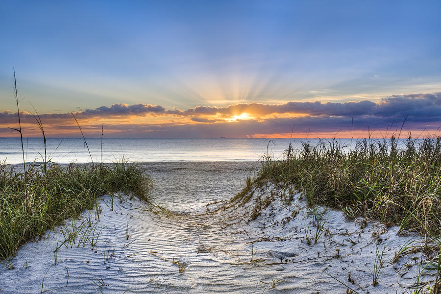 Beach Photograph - Morning Blessing by Debra and Dave Vanderlaan