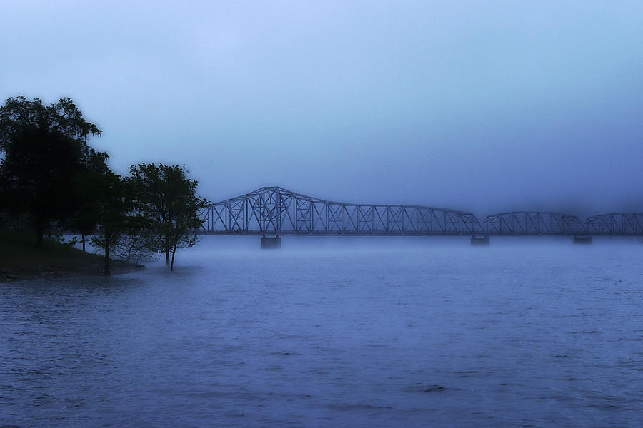 Bridge Photograph - Morning Blues  by CE Haynes