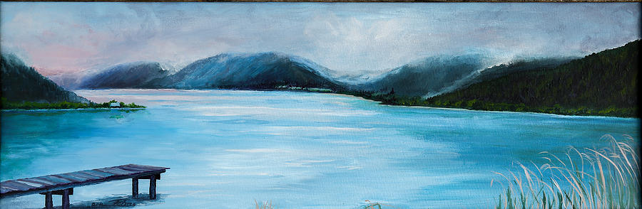 Morning Blues Painting by Petra Stephens