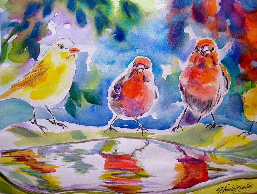 Morning Chat Painting by Tf Bailey