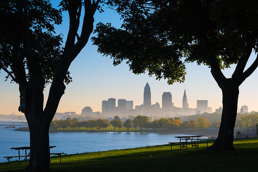 Cleveland Morning Fog Photograph by Clint Buhler