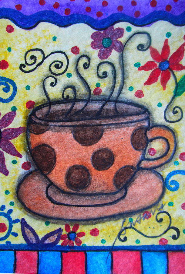 Morning Coffee Painting by Pristine Cartera Turkus
