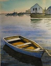 Landscape Painting - Morning Dory by Jan Hough Taylor