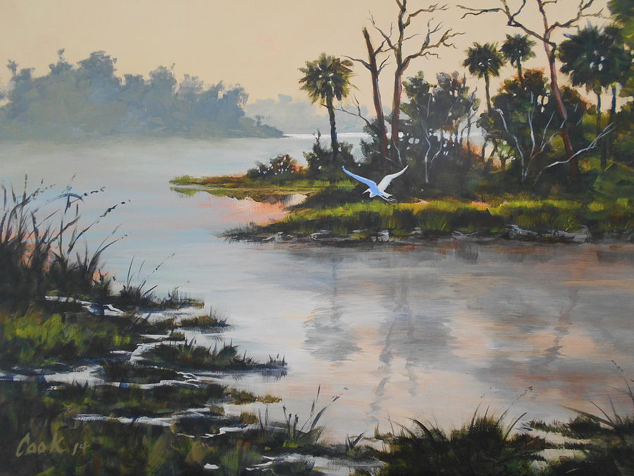 Morning Flight Painting by Michael Cook