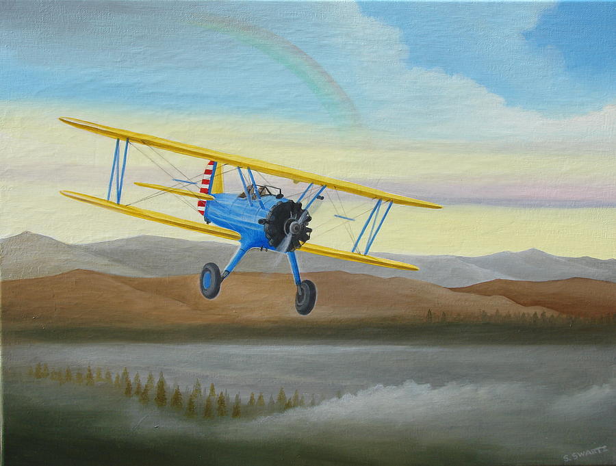 Morning Flight Painting by Stuart Swartz