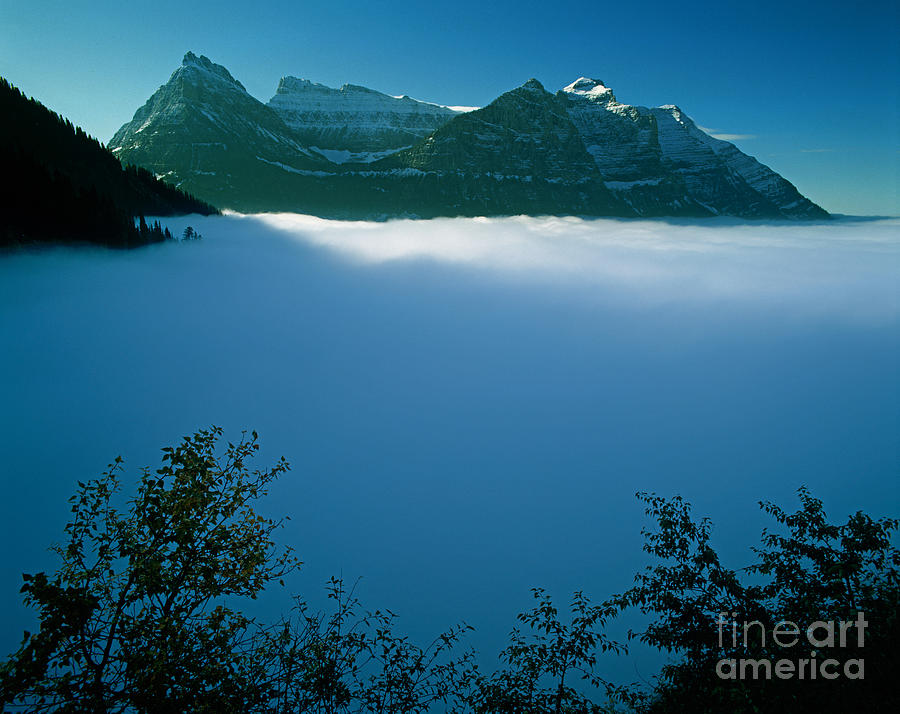 Morning Fog Fills Mcdonald Valley Photograph by Tracy Knauer Morning Fog Fills Mcdonald Valley Photograph by Tracy Knauer