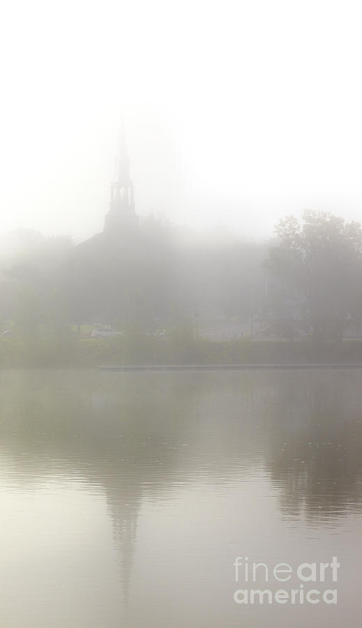 Morning Fog in Mont-Saint-Hilaire Photograph by Laurent Lucuix