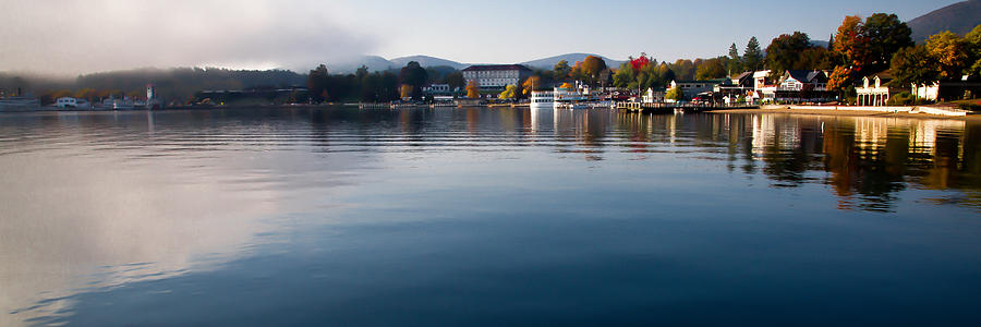 Morning Fog on Lake George Photograph by David Patterson