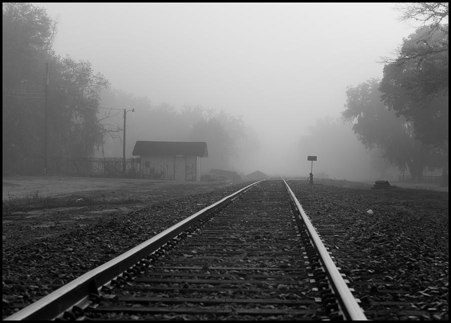Morning Fog Over Tracks Photograph by Farol Tomson
