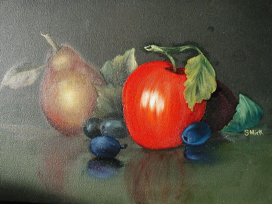 Morning Fruit Painting by Sharon Mick