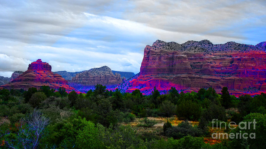 Mountain Mixed Media - Glorious Morning in Sedona by Beverly Guilliams