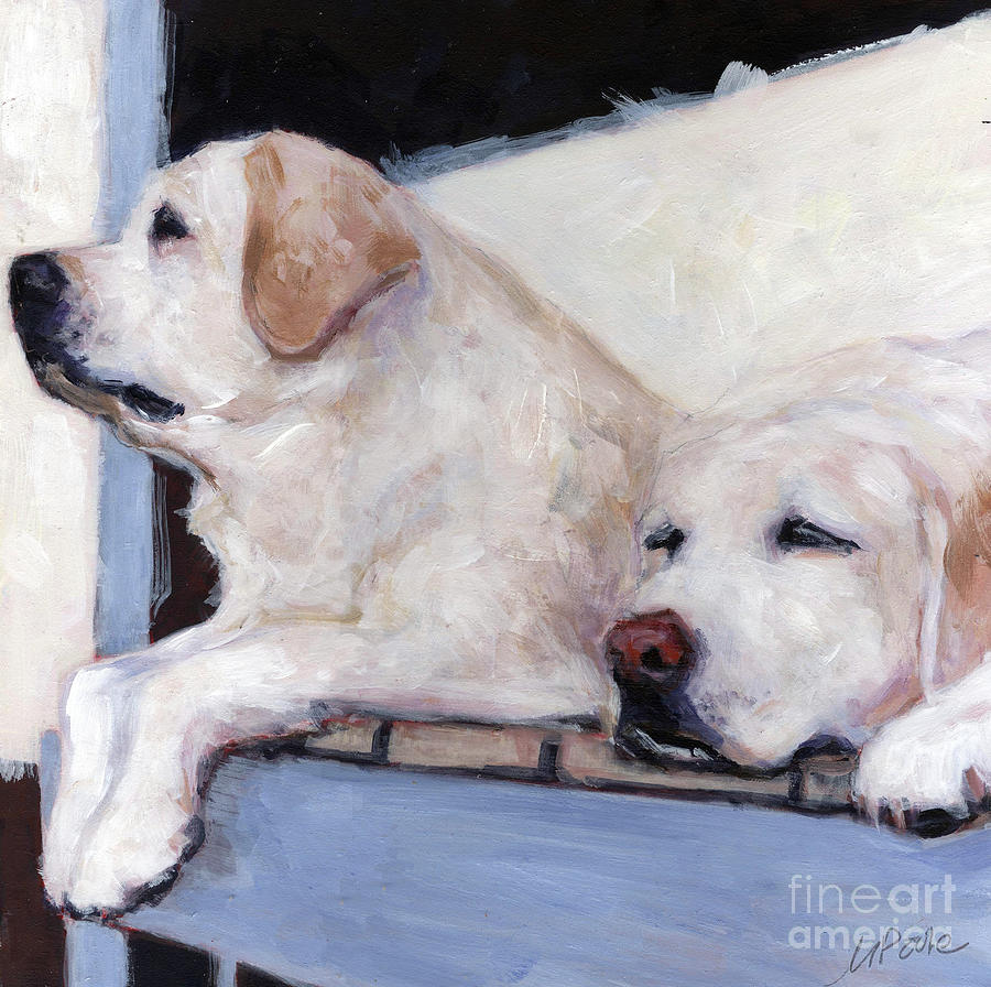 Labrador Retriever Painting - Morning Glory by Molly Poole