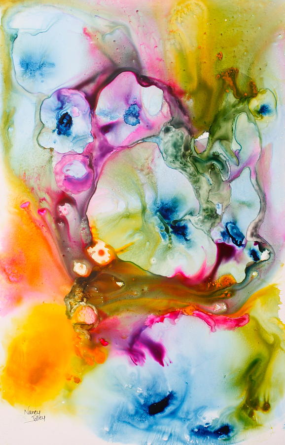 Abstract Painting - Morning Glory by Nancy Jolley