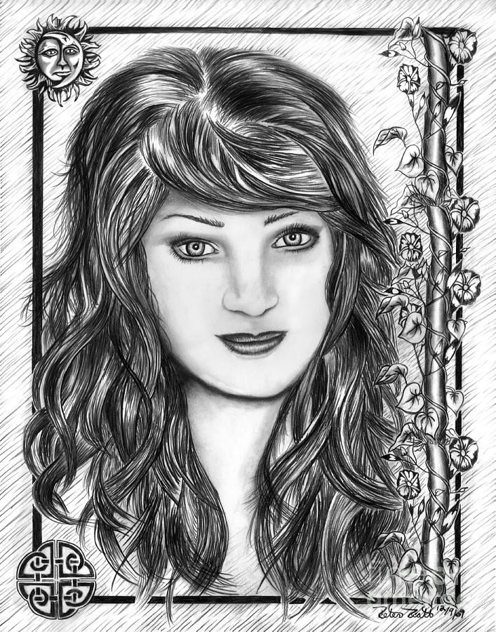 Morning Glory Drawing - Morning Glory by Peter Piatt Morning Glory Drawing - Morning Glory by Peter Piatt