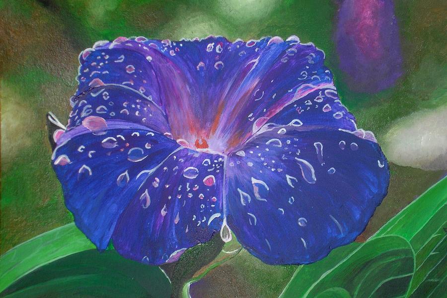 Morning Glory Painting by Taiche Acrylic Art