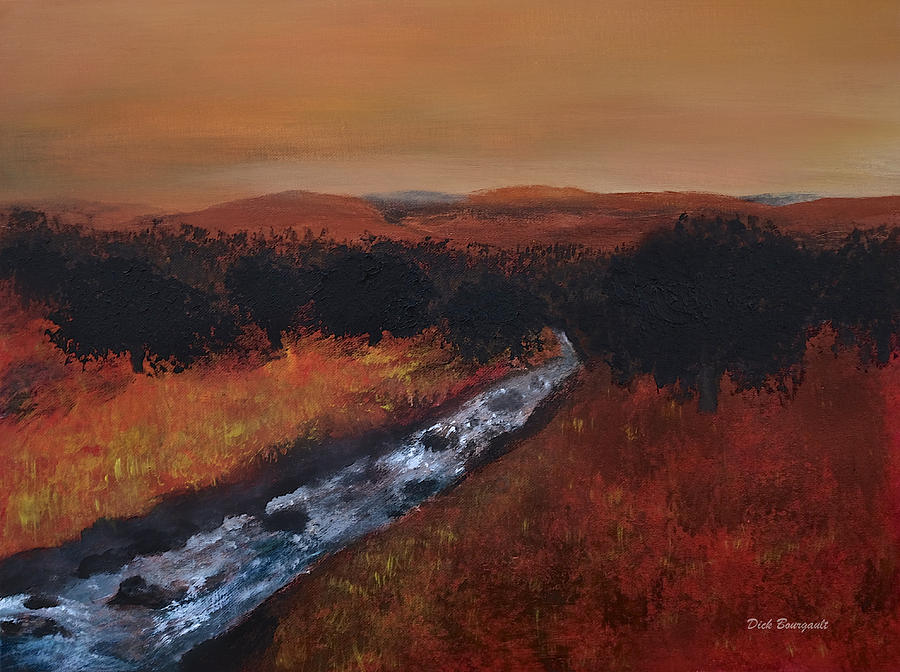 Morning Glow Painting by Dick Bourgault