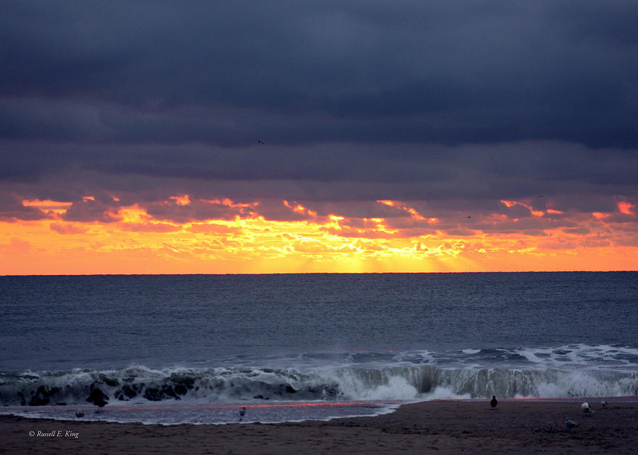 Seascape Photograph - Morning Glow by Russell King Seascape Photograph - Morning Glow by Russell King