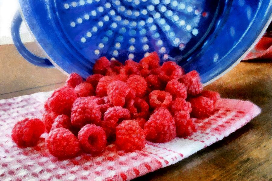 Raspberry Photograph - Morning Harvest by Michelle Calkins