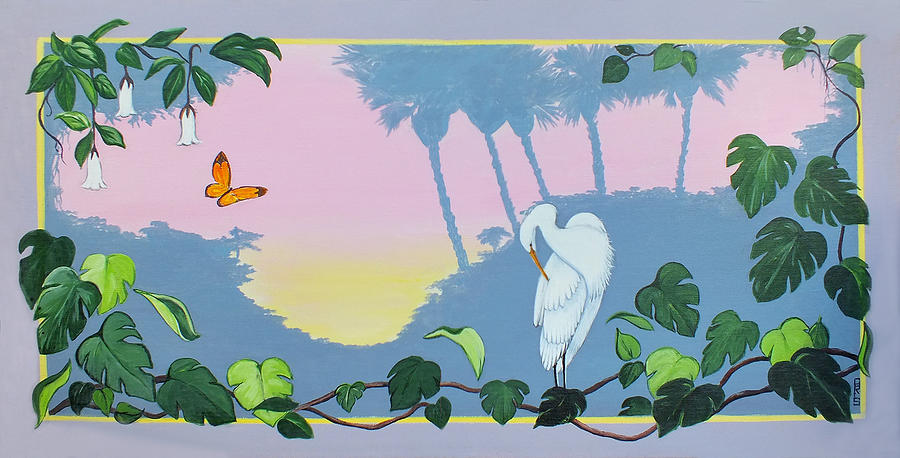Morning Heron Painting by Duane McCullough