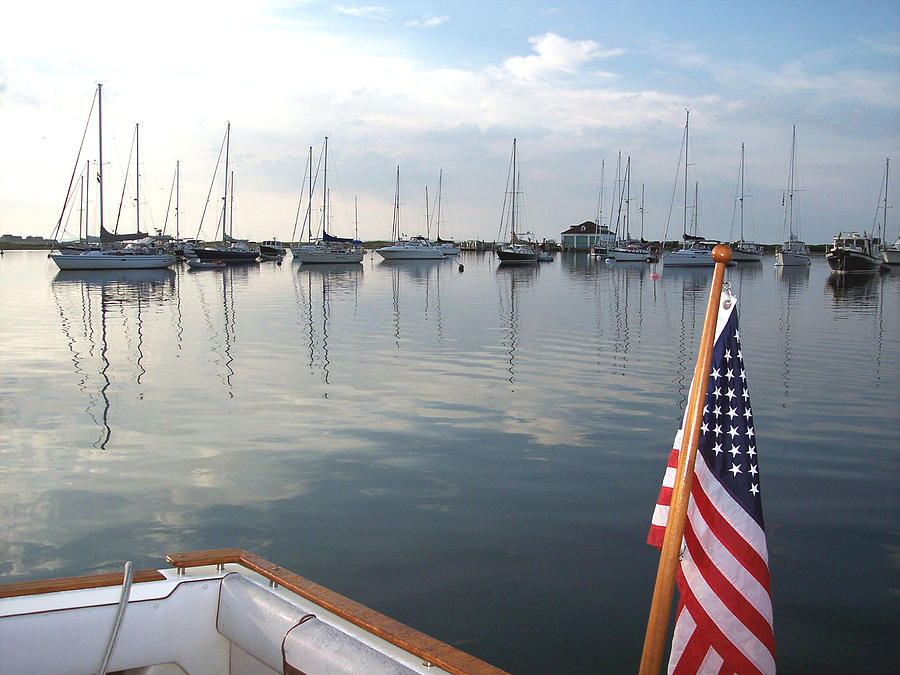 Morning in Cuttyhunk Harbor Photograph by Nautical Chartworks