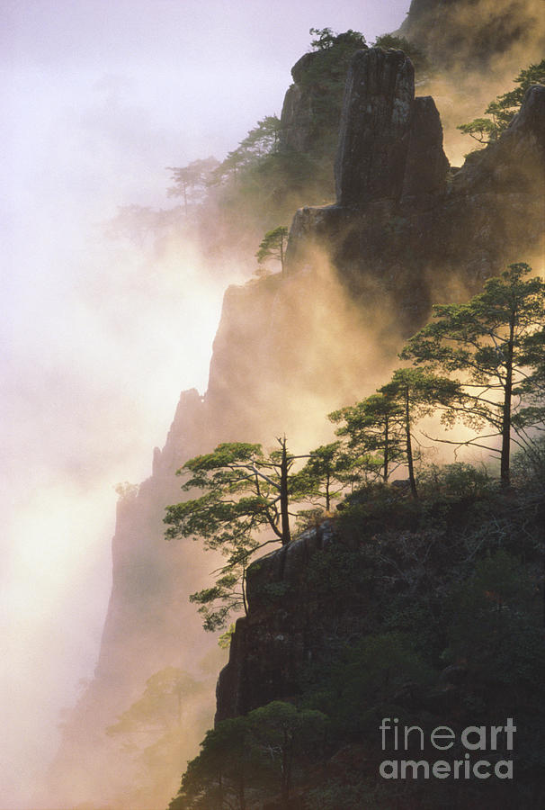 Morning In Huansan Photograph by Art Wolfe
