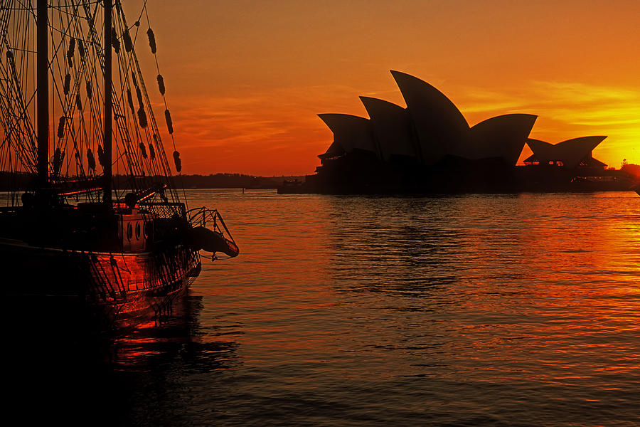 Morning in Sydney Harbour Photograph by Inge Riis McDonald