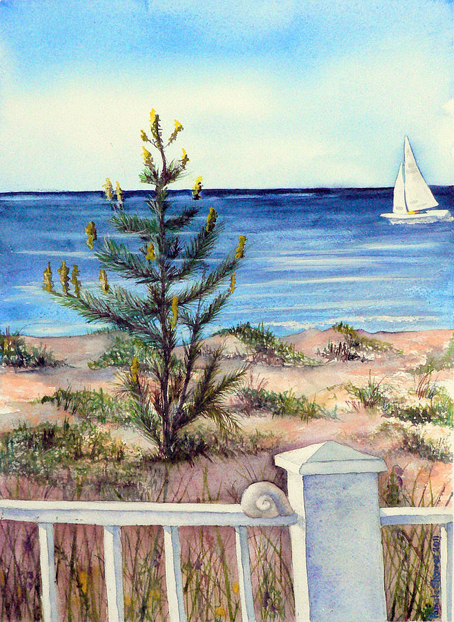 Boat Painting - Morning in the Hamptons by Pamela Shearer