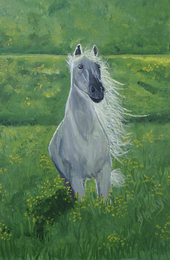 Morning In The Pasture Painting by Donna Blackhall