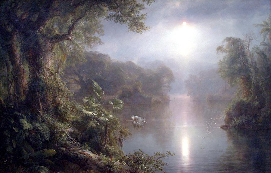 Morning in the Tropics Painting by Frederic Edgar Church