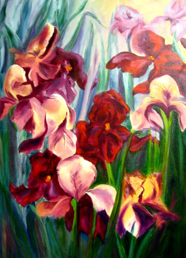 Flower Painting - Morning Iris by Jeff Troeltzsch