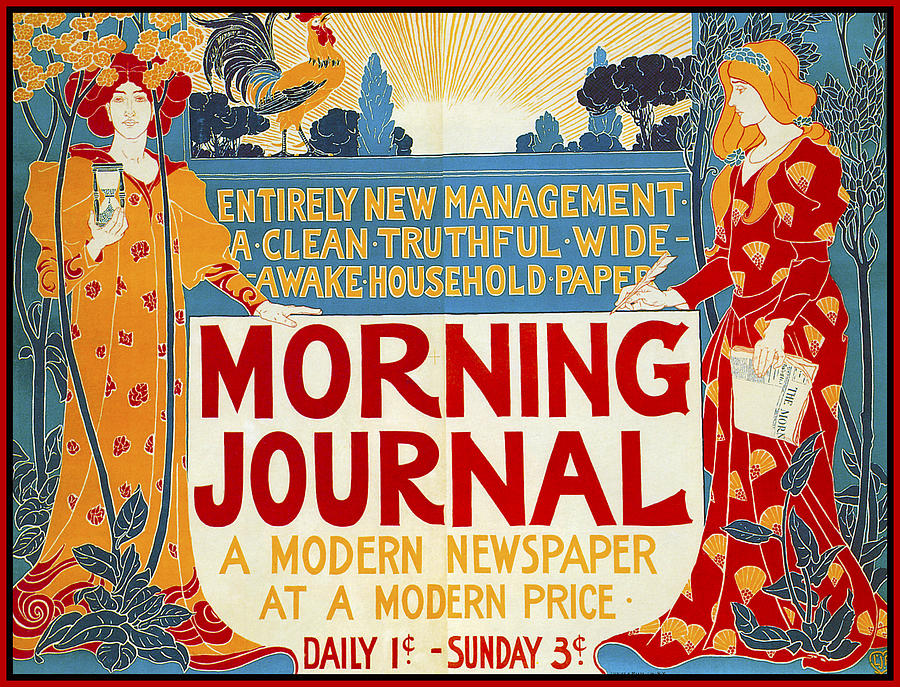 Morning Journal 1895 Photograph by Louis John Rhead