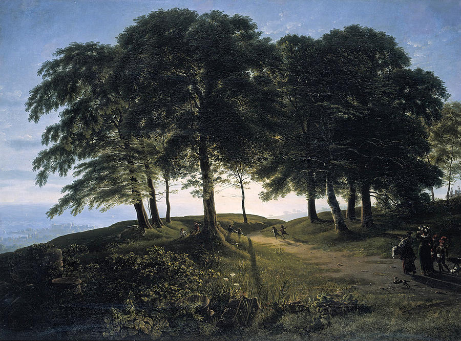 Tree Painting - Morning by Karl Friedrich Schinkel
