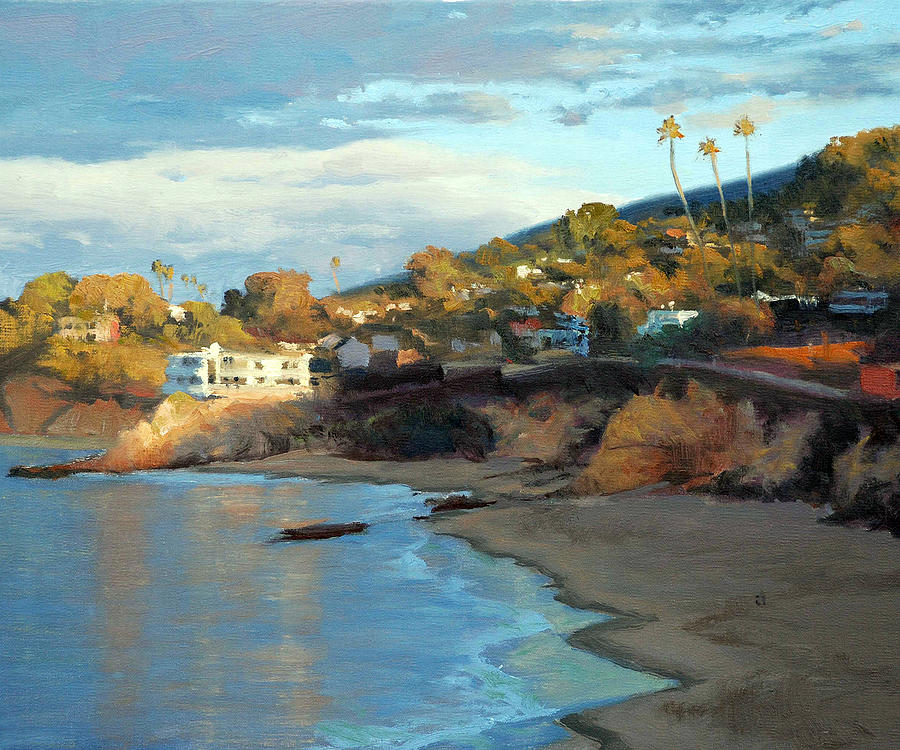 Beach Painting - Morning Laguna by Armand Cabrera