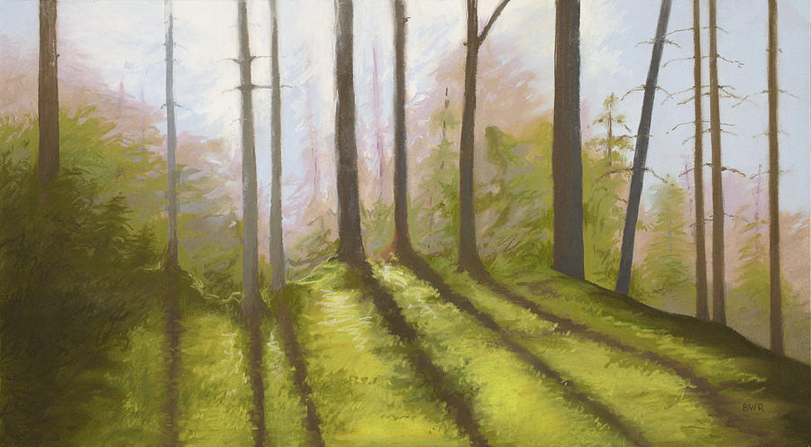 Landscape Pastel - Morning Light on the Ledge by Bruce Richardson Landscape Pastel - Morning Light on the Ledge by Bruce Richardson